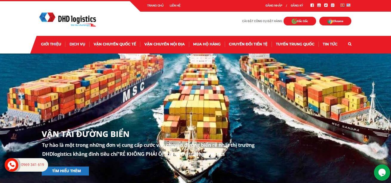 website chính thức dhdlogistics