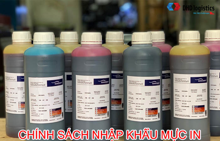 chính sách nhập khẩu mực in